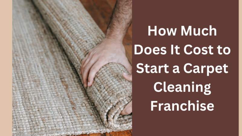 How Much Does It Cost to Start a Carpet Cleaning Franchise